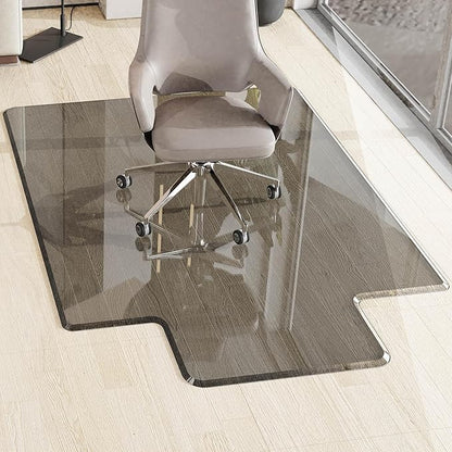 MESAILUP Beveled Edge Irregular Office Chair Mat by MESAILUP