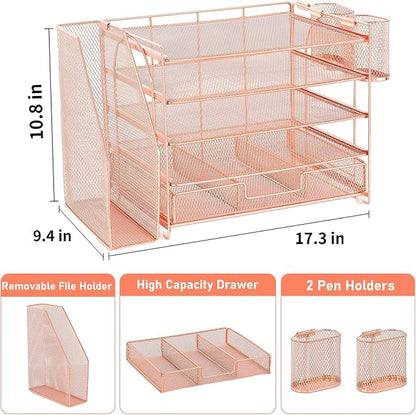 OPNICE Desk Organizer, 5-Tier Paper File Organizer - Image 7