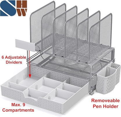 Simple Houseware Mesh Desk Organizer - Image 3