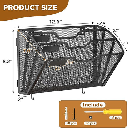 Docnest 3 Tier Mesh Wall File Holders - Image 2