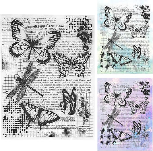 UCEC Retro Butterfly Vintage Stamps by UCEC