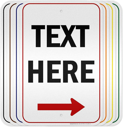 Custom Arrow, Custom Directional Sign, Right Arrow, 12x18 Inches, 3M EGP by MySignCenter
