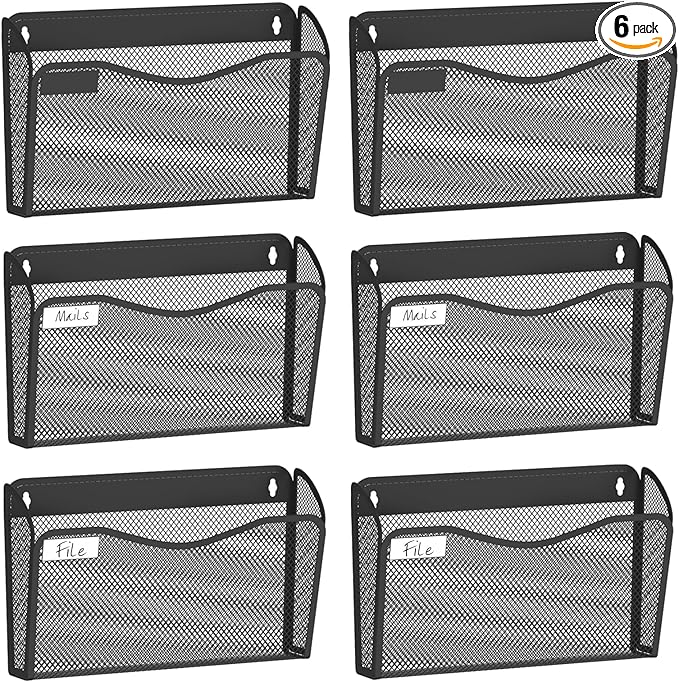 BOHDK Wall File Organizer, Mesh Hanging File Organizer, Home Office by BOHDK