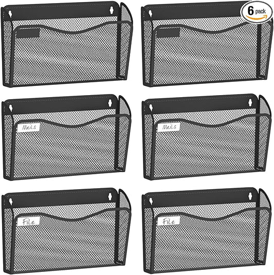 BOHDK Wall File Organizer, Mesh Hanging File Organizer, Home Office by BOHDK