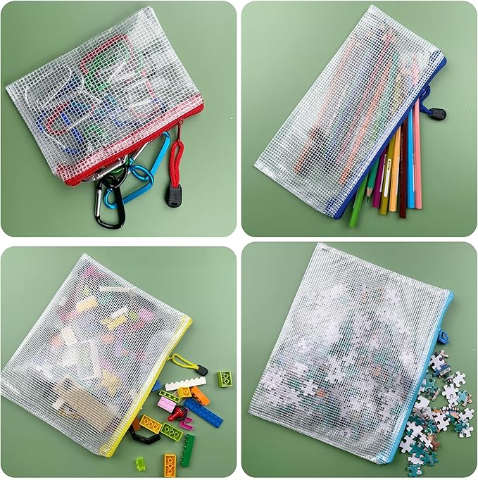 Oaimyy-18 PCS-3"x 5" inchs-Zipper Pouch, Puzzle Storage Bag Plastic Zip Pouches - Image 4