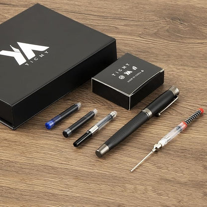 YICMY Fancy Fountain Pen Set – Fine & Medium Nibs, Includes 18 Ink Cartridges - Image 6