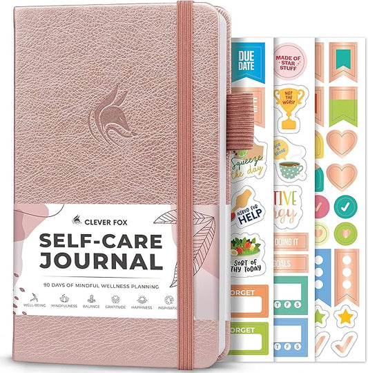 Clever Fox Self-Care Journal Pocket – Daily Reflection Notebook – Mental Health by CleverFox