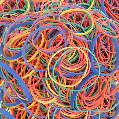 Rubber Bands Assorted Size 0.4bl Colourful Rubber Bands Office Supplies Size#64 - Image 4