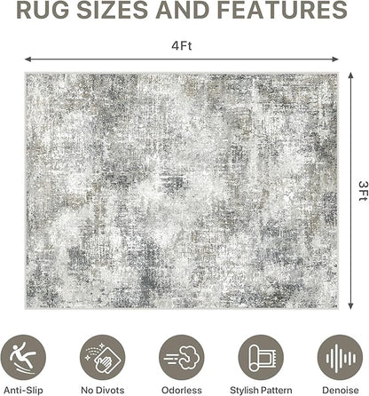 Office Chair Mat for Hardwood Tile Floor, Abstract 36"X 48" Desk Mats for - Image 9