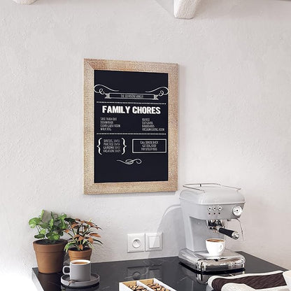 HBCY Creations 18" X 24" Weathered Lightwash Solid Wood Frame Wall Chalkboard - Image 7