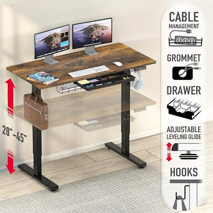SHW 48-Inch Electric Height Adjustable Standing Desk - Image 4