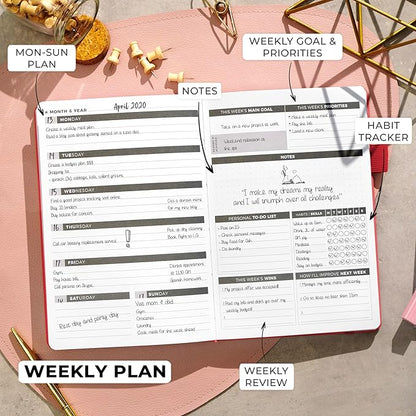 Clever Fox Planner – Undated Weekly & Monthly Planner - Image 3