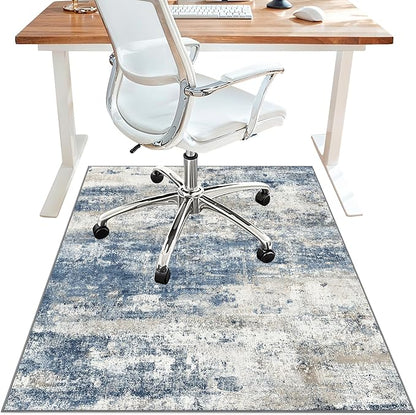 Office Chair Mat for Hardwood Tile Floor, Abstract 36"X 48" Desk Mats for by BESBLEE
