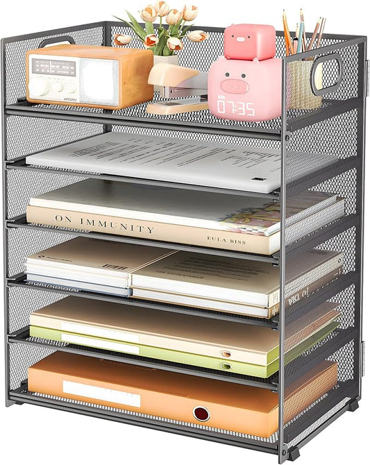 Subekyu 6 Tier Paper Organizer for Desk by SUBEKYU