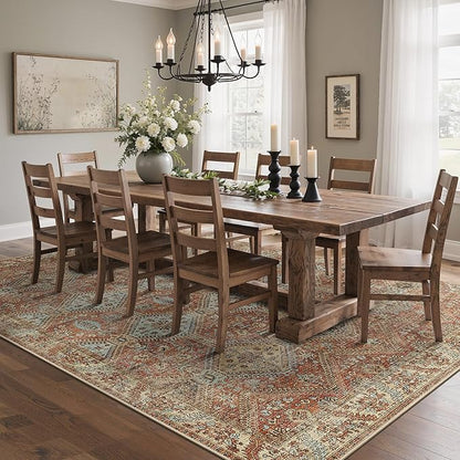 GENIMO 3x5 Area Rugs for Living Room, Machine Washable Non Slip Rugs, Low Pile - Image 3