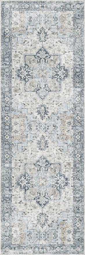 GENIMO Runner Rug 2x10, Machine Washable Vintage Runner Carpet, Non Slip - Image 8
