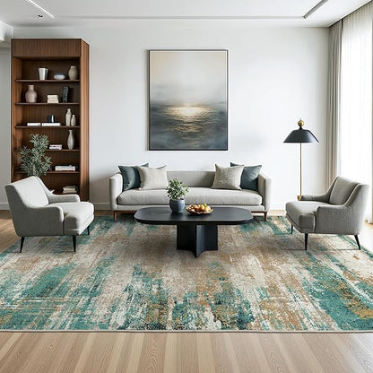 GENIMO 8x10 Area Rugs, Modern Living Room Rugs, Large Machine Washable Rug - Image 3