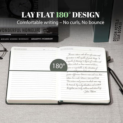 CAGIE Lined Journal for Women & Men, Tree Growth Ring Leather Bound Journal - Image 3