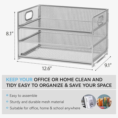Subekyu 3 Tier Paper Desk Organizer - Image 2