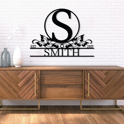 Personalized Metal Name Signs, Split Letter Monogram Wall Art Decor, Durable - Image 7