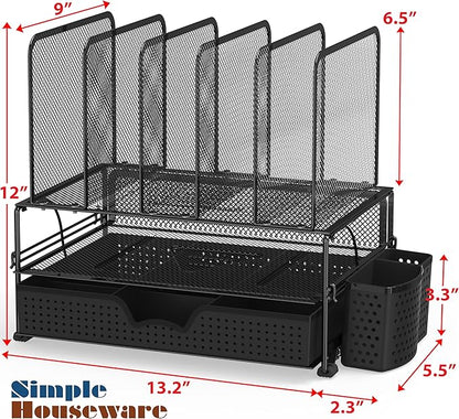 SIMPLE HOUSEWARE Mesh Desk Organizer - Image 2