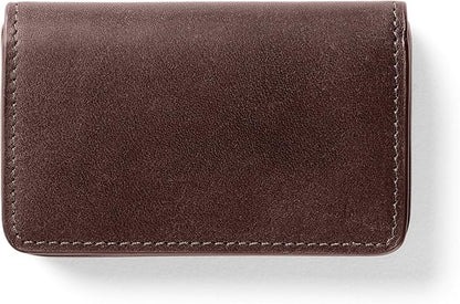 Leatherology Premium Mahogany Business Card Case, Magnetic Closure ID Holder by Leatherology