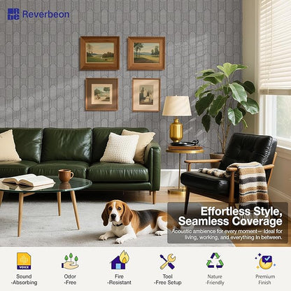Reverbeon 6 PCS Acoustic Panels, 23.6x23.6 Inch Sound Absorbing Panels - Image 5