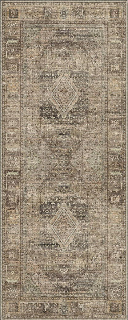 GENIMO Runner Rug 2x7 Non Slip Machine Washable Hallway Runner Vintage Rug - Image 4
