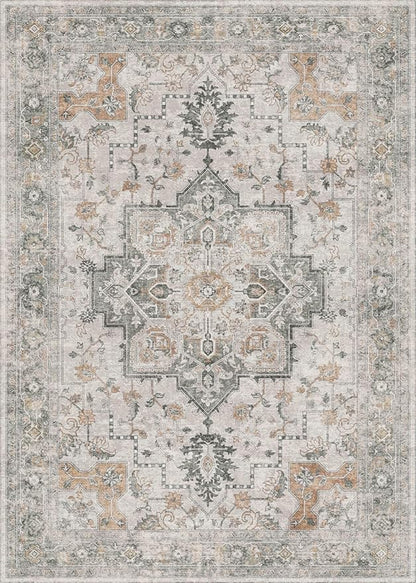 GENIMO Area Rug 2x3 Doormat, Machine Washable Low Pile Rugs, Small Retro - Image 7