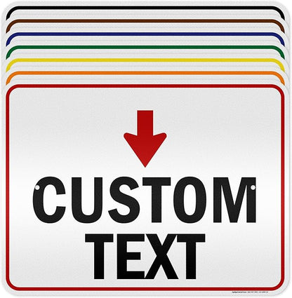 Custom Arrow, Custom Directional Sign, Down Arrow, 18x24 Inches, 3M EGP by MySignCenter