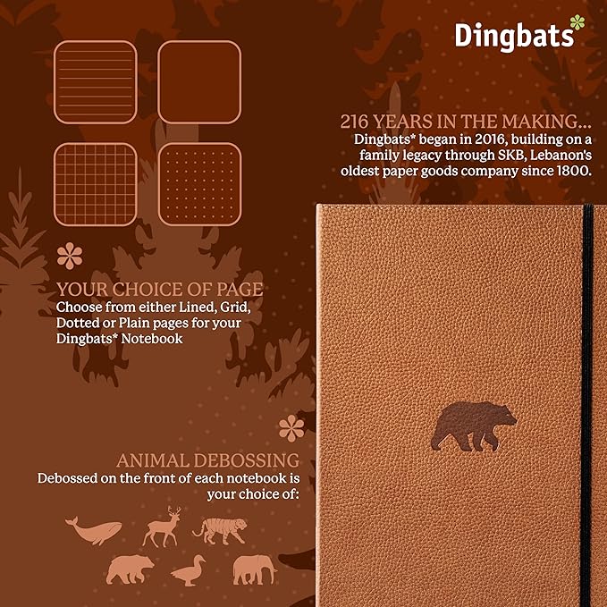 Dingbats* - Wildlife A4 Blank Notebook - Extra Large Hardcover PU Leather - Image 2