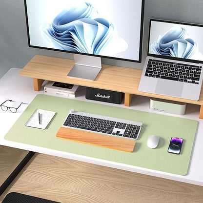 Aothia Leather Desk Pad Protector, Office Desk Mat, Large Mouse Pad, Non-Slip - Image 8