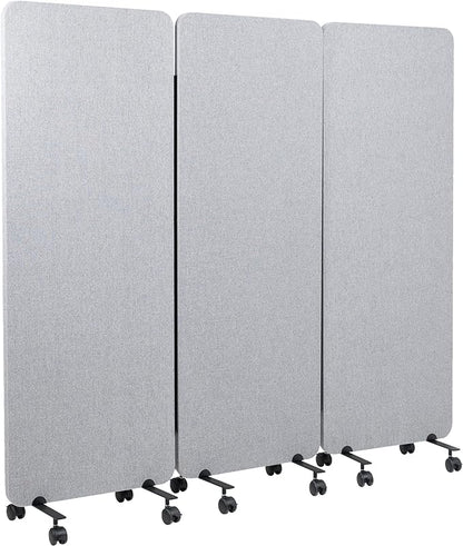 VIVO Freestanding 72 x 66 inch Privacy Panel, Mobile Cubicle Divider, x3 24 by VIVO
