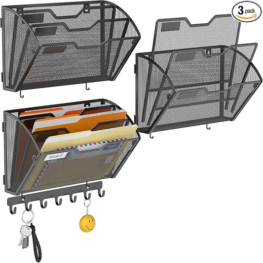 Docnest 3 Tier Mesh Wall File Holders by DocNest
