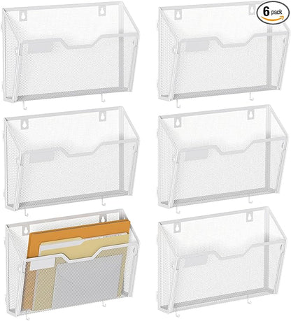 YINGHUA 6 Pack Mesh File Holders Wall Mounted by Unknown