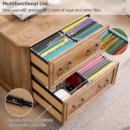 T4TREAM 34" Lateral File Cabinet - Image 4