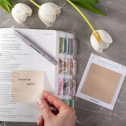 DiverseBee 50 Sheets Pastel Transparent Sticky Notes, 3x3” Clear Sticky Tabs - Image 3