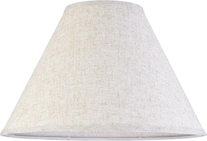 GO&SO Large Lamp Shades Set of 2 Oatmeal Beige Linen Lamp Shade, 6.5" Top x - Image 8