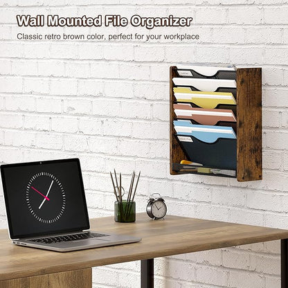 PAG-Mass Wall File Organizer, 6 Tier Mesh Mail Organizer Wall Mounted, Hanging - Image 2