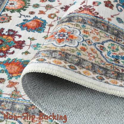 Rugcomf Runner Rug for Hallways Kitchen Rug Non Slip 2'6''x8' Washable Rugs - Image 3