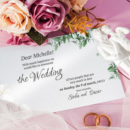 White Shimmer Cardstock Paper, 25 Sheets 250gsm/92Ib Pearlescent Paper - Image 5
