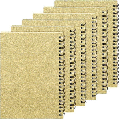 Yahenda 6 Pcs Spiral Notebook Bulk A5 Journal Lined 8.3'' x 5.5'' Writing by Yahenda