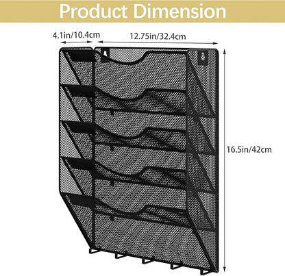 EasyPAG 5 Pocket Mesh Wall File Organizer - Image 4