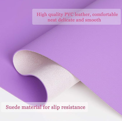 YSAGi Non-Slip Leather Desk Pad, Waterproof Laptop Computer Desk Keyboard Mat - Image 6