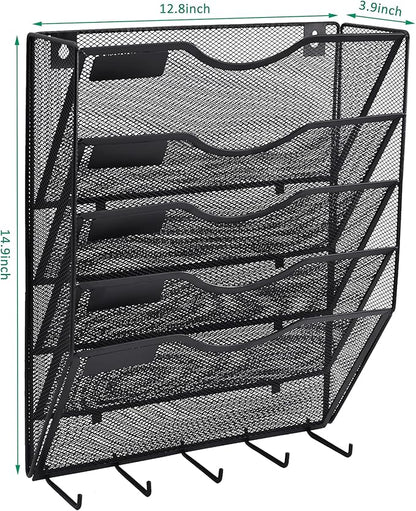 EASEPRES 5 Pocket Mesh Hanging File Organizer - Image 5