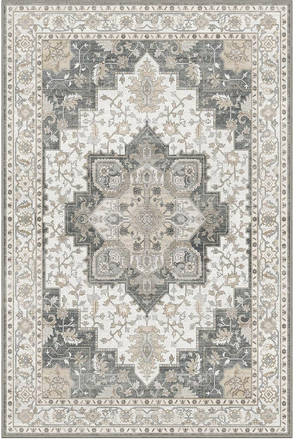 GENIMO 8x10 Area Rugs for Living Room, Machine Washable Non Slip Vintage Rugs - Image 7