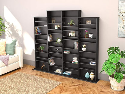 Prepac 4 Column Tall Cabinet Media, Quad Width Wall Storage - Image 7