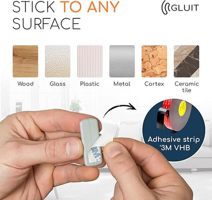 GLUIT Adhesive Desktop Cable Organizer Versatile Cord Holders Wire Clips and - Image 3
