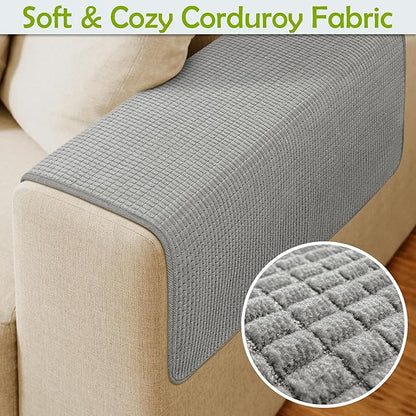 Couch Arm Covers, Sofa Arm Covers, Waterproof Armrest Covers - Image 4