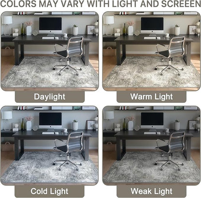 Office Chair Mat for Hardwood Tile Floor, Abstract 36"X 48" Desk Mats for - Image 6